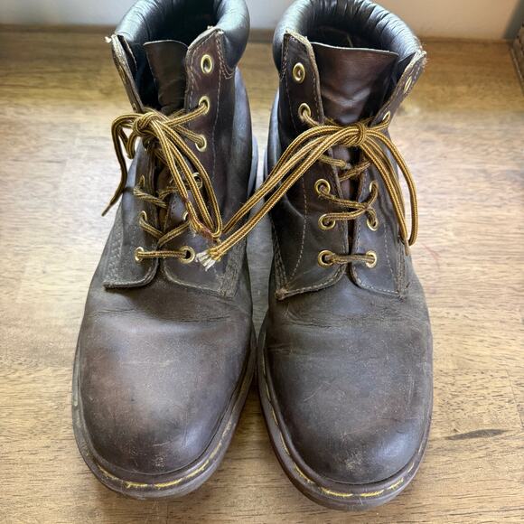 Dr. Martens Men\'s Brown Leather Hiker Boots Size 11.5